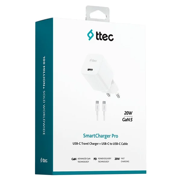 Ttec SmartCharger 2SCG20CB 20 W Type-C Kablolu Hızlı Şarj Aleti - Görsel 6
