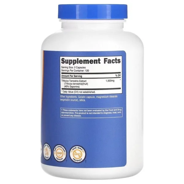 Nutricost Tribulus 1500 Mg 240 Kapsül - Aromasız - Görsel 2