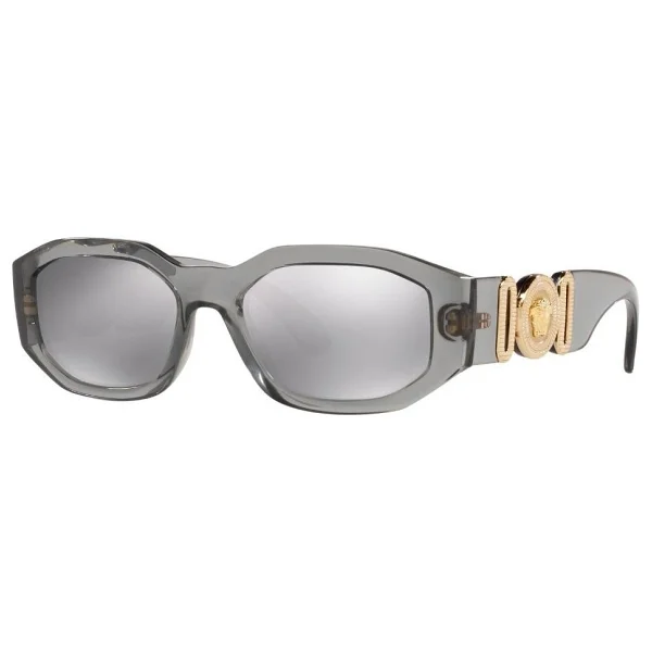 Versace Medusa Biggie VE4361 3116G Transparent Grey-Silver Güneş Gözlüğü - Görsel 4