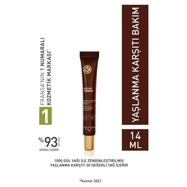 Yves Rocher Riche Creme Besleyici Yenileyici 14 ml Göz Kremi - Görsel 4
