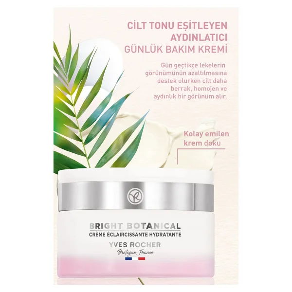 Yves Rocher Bright Botanical Leke Karşıtı Aydınlatıcı Ton Eşitleyen Günlük Bakım Kremi 50 ml - Görsel 2