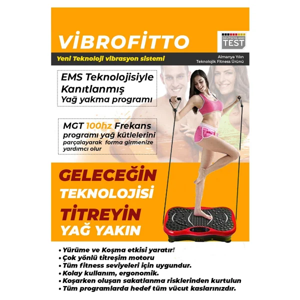 Vibrofitto Titreşimli Spor Aleti - 45 - 46 - Siyah - Görsel 6
