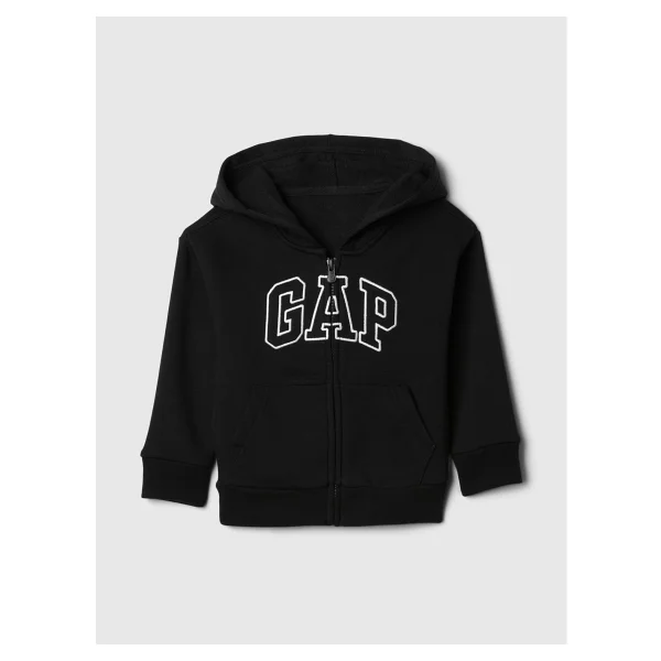 Gap Erkek Bebek Koyu Gri Gap Logo Fermuarlı Sweatshirt - 18 - 24 Ay - Görsel 5