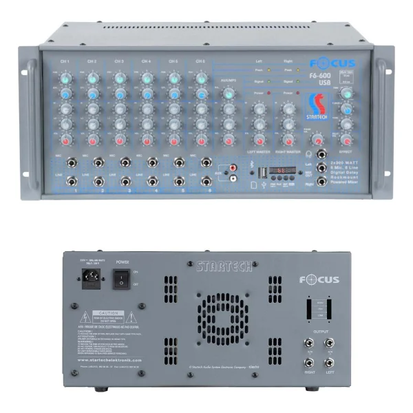 Startech Focus F6 600 W Mikser Amfi - Görsel 5