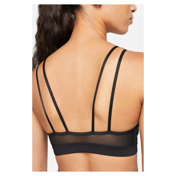 Nike Yoga Dri Fit Indy Strappy Bra Kadın Yoga Sütyen Büstiyer Siyah - Görsel 3