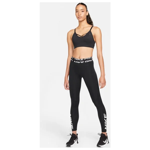 Nike Yoga Dri Fit Indy Strappy Bra Kadın Yoga Sütyen Büstiyer Siyah - Görsel 4