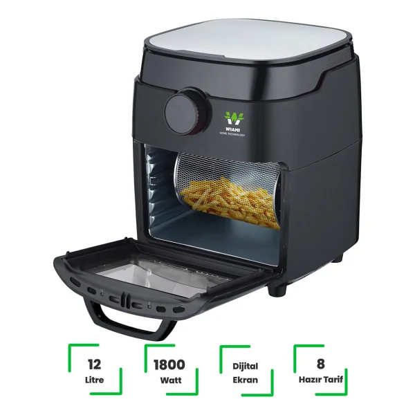 Wiami Airfryer Oven RA-011W 12 lt Yağsız Fritöz - Görsel 8