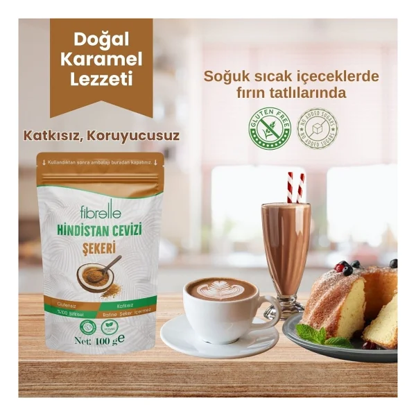 Fibrelle Hindistan Cevizi Şekeri 100 gr - Görsel 3