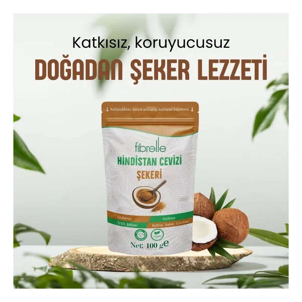 Fibrelle Hindistan Cevizi Şekeri 100 gr - Görsel 6