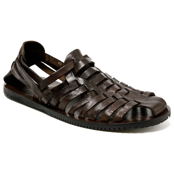 Erkek Sandalet M6579 The Sandals Factory Leather Upper Dark Brown - 1W7-Kahverengi - 43 - Görsel 3