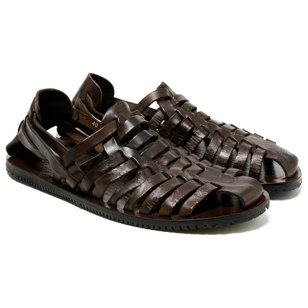Erkek Sandalet M6579 The Sandals Factory Leather Upper Dark Brown - 1W7-Kahverengi - 43 - Görsel 4