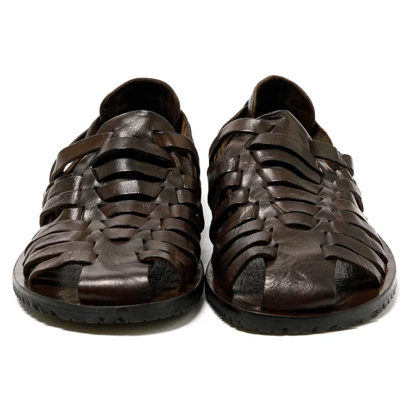 Erkek Sandalet M6579 The Sandals Factory Leather Upper Dark Brown - 1W7-Kahverengi - 43 - Görsel 5