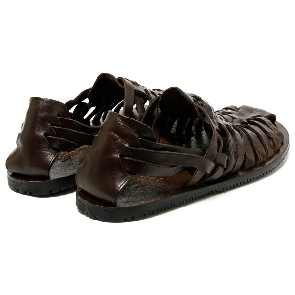 Erkek Sandalet M6579 The Sandals Factory Leather Upper Dark Brown - 1W7-Kahverengi - 43 - Görsel 6