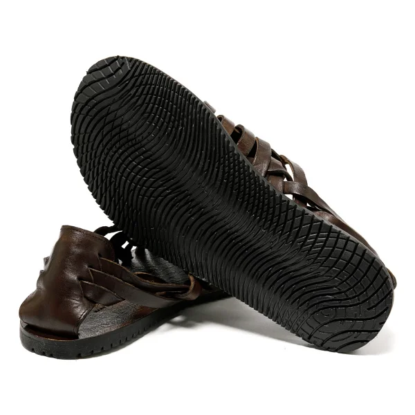 Erkek Sandalet M6579 The Sandals Factory Leather Upper Dark Brown - 1W7-Kahverengi - 43 - Görsel 7