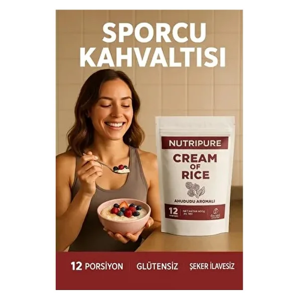 Nutripure Cream Of Rice 480 G - Ahududu - Görsel 4