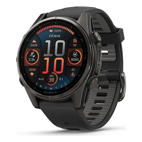 Garmin Fenix 8 43mm Amoled Karbon Gri Akıllı Saat - Görsel 2