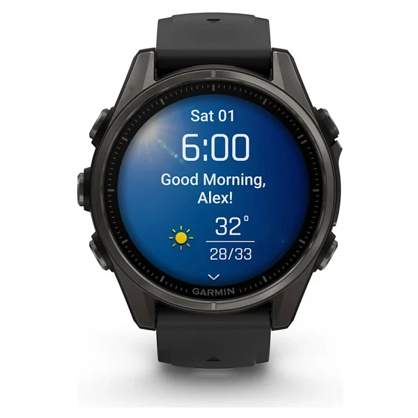 Garmin Fenix 8 43mm Amoled Karbon Gri Akıllı Saat - Görsel 3