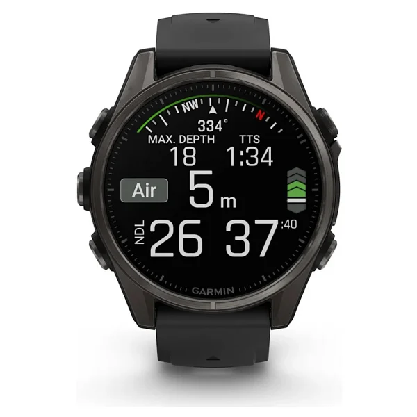 Garmin Fenix 8 43mm Amoled Karbon Gri Akıllı Saat - Görsel 9