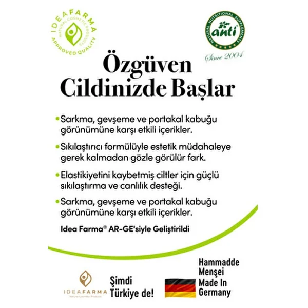 İdeafarma Sıkılaştırıcı Selülit Karşıtı Vücut Jeli - Görsel 3