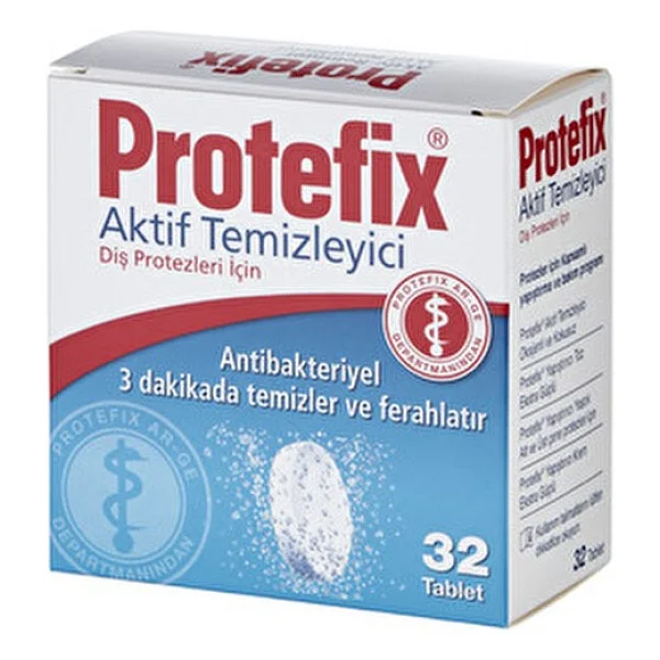 Protefix Diş Protezleri İçin Antibakteriyel Temizleyici 32 Tablet (2 Adet) Koku Giderici Etki - Görsel 5