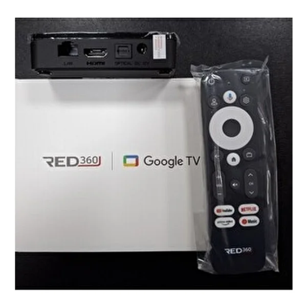 Global Pazar Red 360 X100 Uyumlu Pro Google Tv Box 4K Ultra HD Görüntü Özellikleri ile HDMI ve USB Bağlantısı - Siyah - Görsel 3