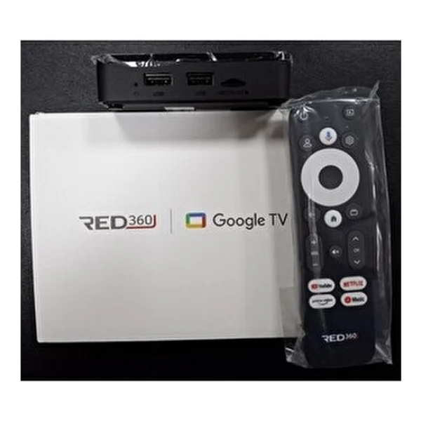 Global Pazar Red 360 X100 Uyumlu Pro Google Tv Box 4K Ultra HD Görüntü Özellikleri ile HDMI ve USB Bağlantısı - Siyah - Görsel 4