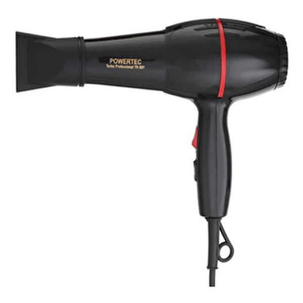 Powertec TR-801 Profesyonel Fön Makinesi 2500 W Difüzör Hacimlendirici Başlık ile 2 Kademe Isı Ayarı - Siyah - Görsel 5