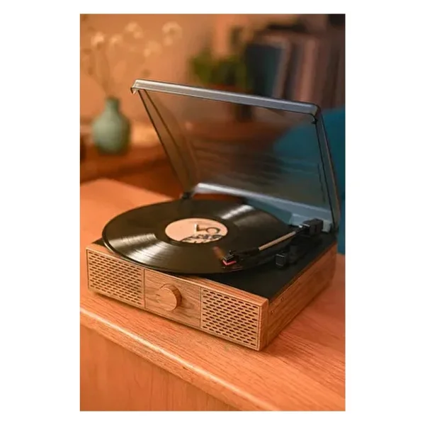 Doob Audio Dahili Hoparlörlü Bluetoothlu Ahşap Pikap DB-9191 Rustik - Görsel 7