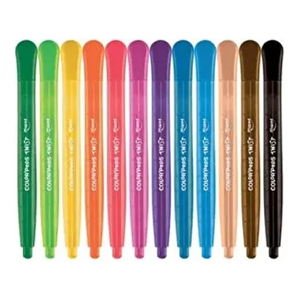 Maped Color 12 Renk Çevirmeli Mum Boya - Görsel 3