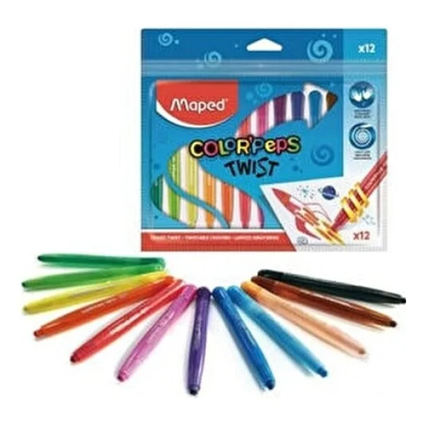 Maped Color 12 Renk Çevirmeli Mum Boya - Görsel 4