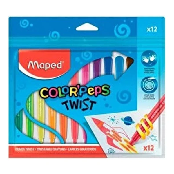 Maped Color 12 Renk Çevirmeli Mum Boya - Görsel 5