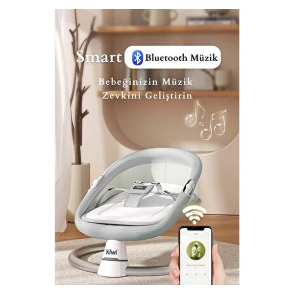 Kiwi Dolly 2 in 1 Otomatik Sallanan Ana Kucağı - Görsel 6