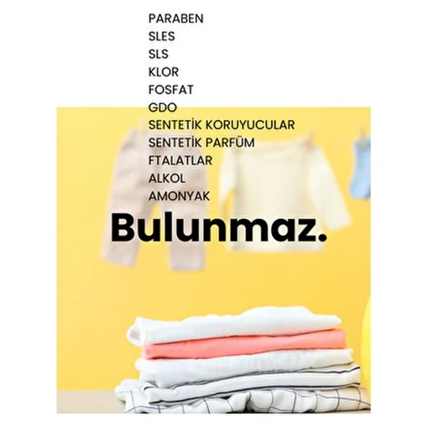L'atuva %100 Doğal Bebek Çamaşır Deterjanı Kendinden Yumuşatıcılı 1000 ml Organik Hipoalerjenik - Görsel 2