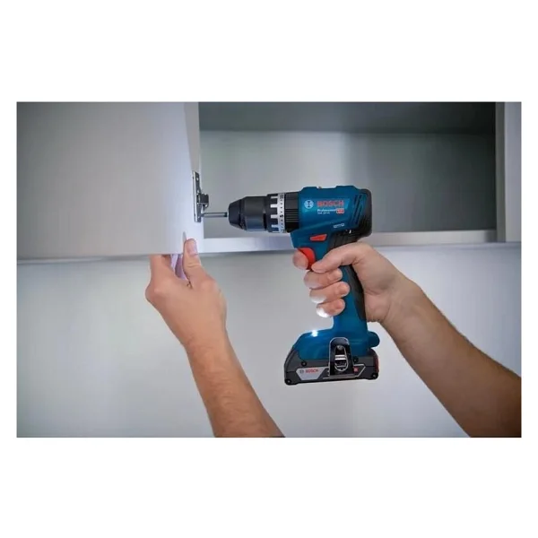 Bosch GSB 18V-45 Çift Akülü 2 Ah Darbeli Vidalama Makinesi + 63 Parça Aksesuar Seti - Görsel 2