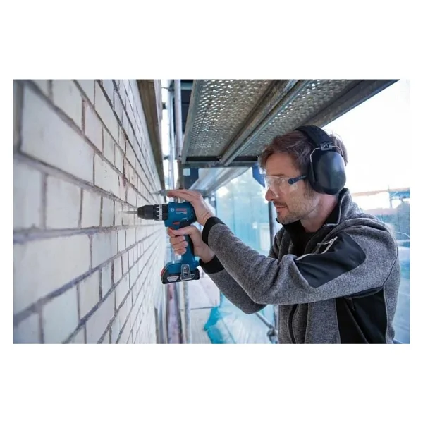 Bosch GSB 18V-45 Çift Akülü 2 Ah Darbeli Vidalama Makinesi + 63 Parça Aksesuar Seti - Görsel 4