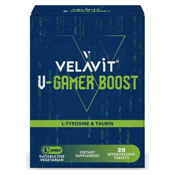 Velavit V Gamer Boost 20 Efervesan Tablet - Görsel 2