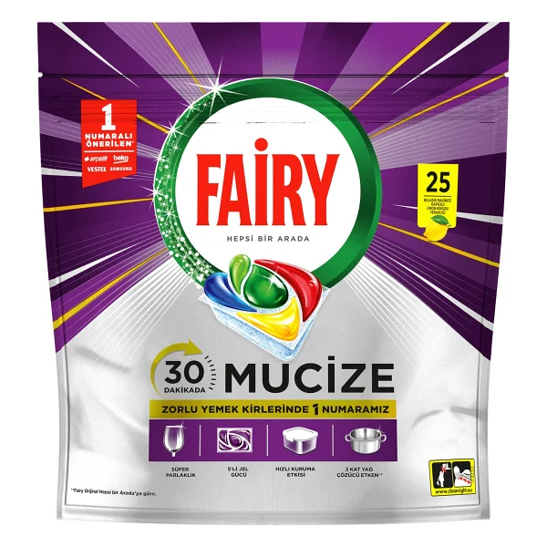 Fairy Mucize Bulaşık Makinesi Tableti 25'li - Görsel 2