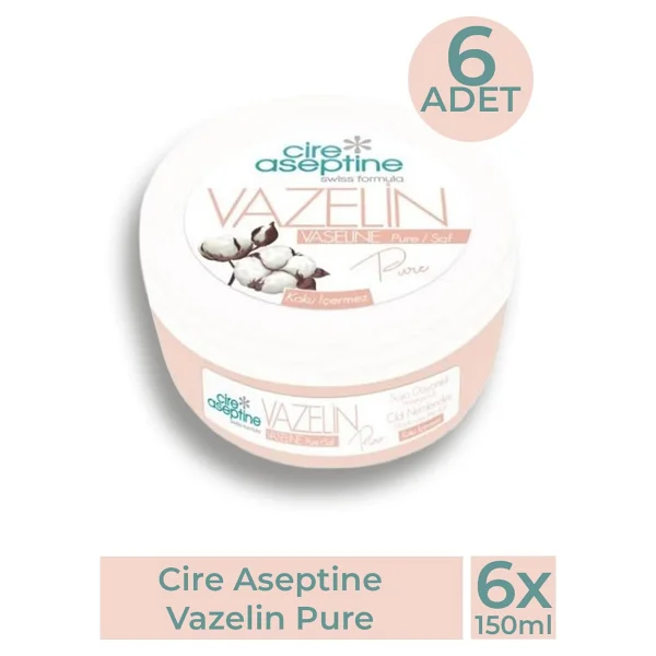 Cire Aseptine Pure 150 ml 6 Adet Vazelin - Görsel 2
