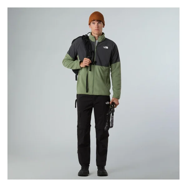 The North Face Glacier Heavyweight NF0A89JGDKI1 Tam Fermuarlı Yeşil Erkek Polar - Görsel 2