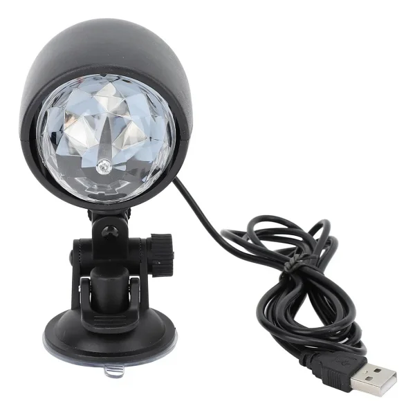 Ledx Al-Kx-6889 Projeksiyon Atmosferli Usbli 4W Şarjlı Sihirli Rgb Led Disko Topu - Görsel 2