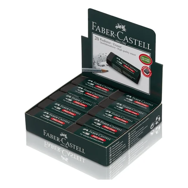 Faber-Castell 7089/20 20'li Siyah Büyük Silgi - Görsel 2
