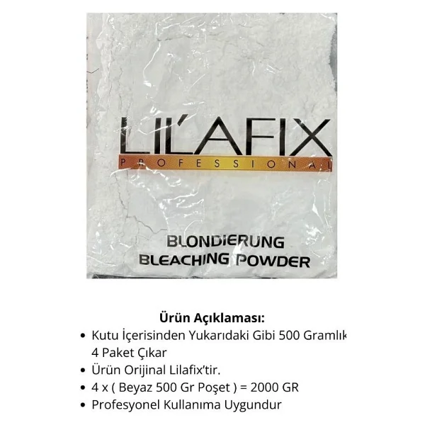Lilafix Beyaz Oryal 2000 gr Saç Açıcı - Görsel 2