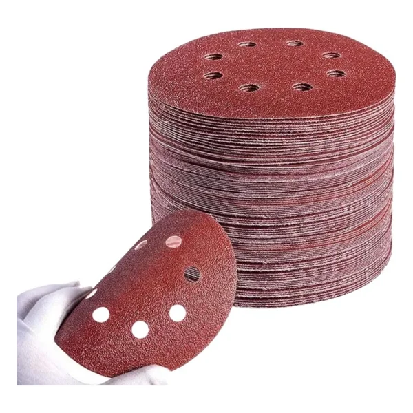 Gfb 6993 Cırtlı Disk Zımpara 8 Delikli 230 Mm 100 Kum - 100 Adet - Görsel 2