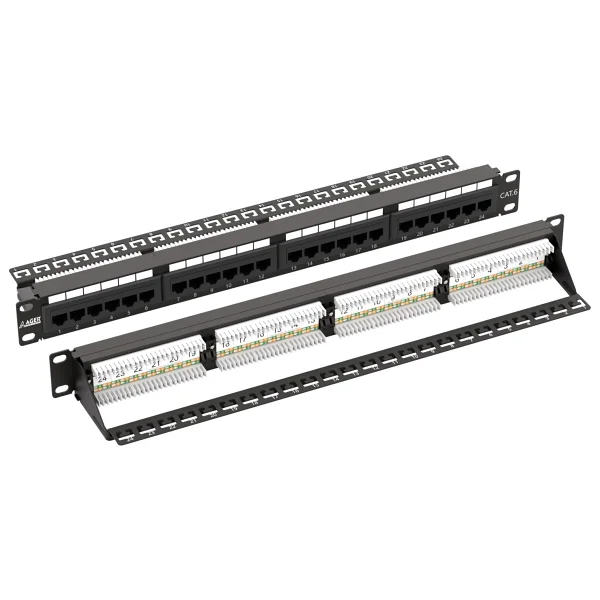 Ager AC-611-24E 8P8C,LSA,Altın Kontak 24 Port CAT6 Dolu 1U Zirhsiz Patch Panel - Görsel 6