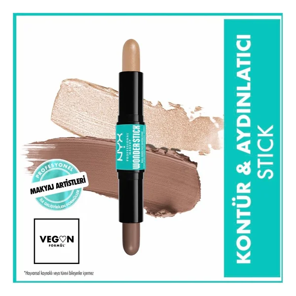 NYX Professional Makeup Wonderstick Çift Taraflı Fair Stick Kontür - Görsel 5