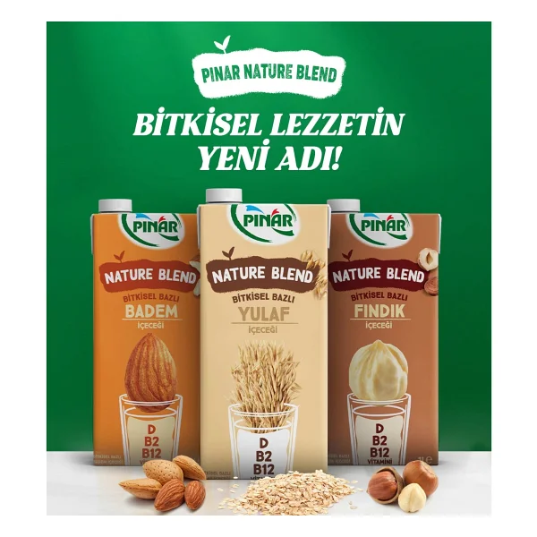 Pınar Nature Blend Badem Sütü 1 lt - Görsel 8