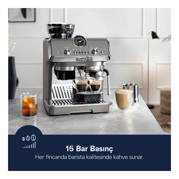 Delonghi La Specialista Arte Evo EC9255.T Titanium Yarı Otomatik Espresso Makinesi - Görsel 10