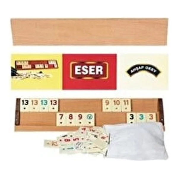 Eser Büyük Boy Ahşap Okey Takımı - Görsel 3