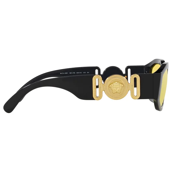 Versace Medusa Biggie VE4361 GB185 Black-Yellow Güneş Gözlüğü - Görsel 4