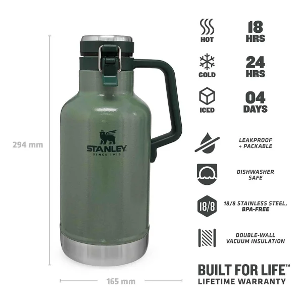 Stanley Klasik Growler Vakumlu 1.9 lt Soğuk İçecek Termosu - Görsel 3